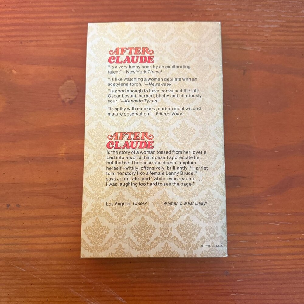 After Claude By Iris Owens Warner Paperback Library Edition 1974 - Picture 2 of 4